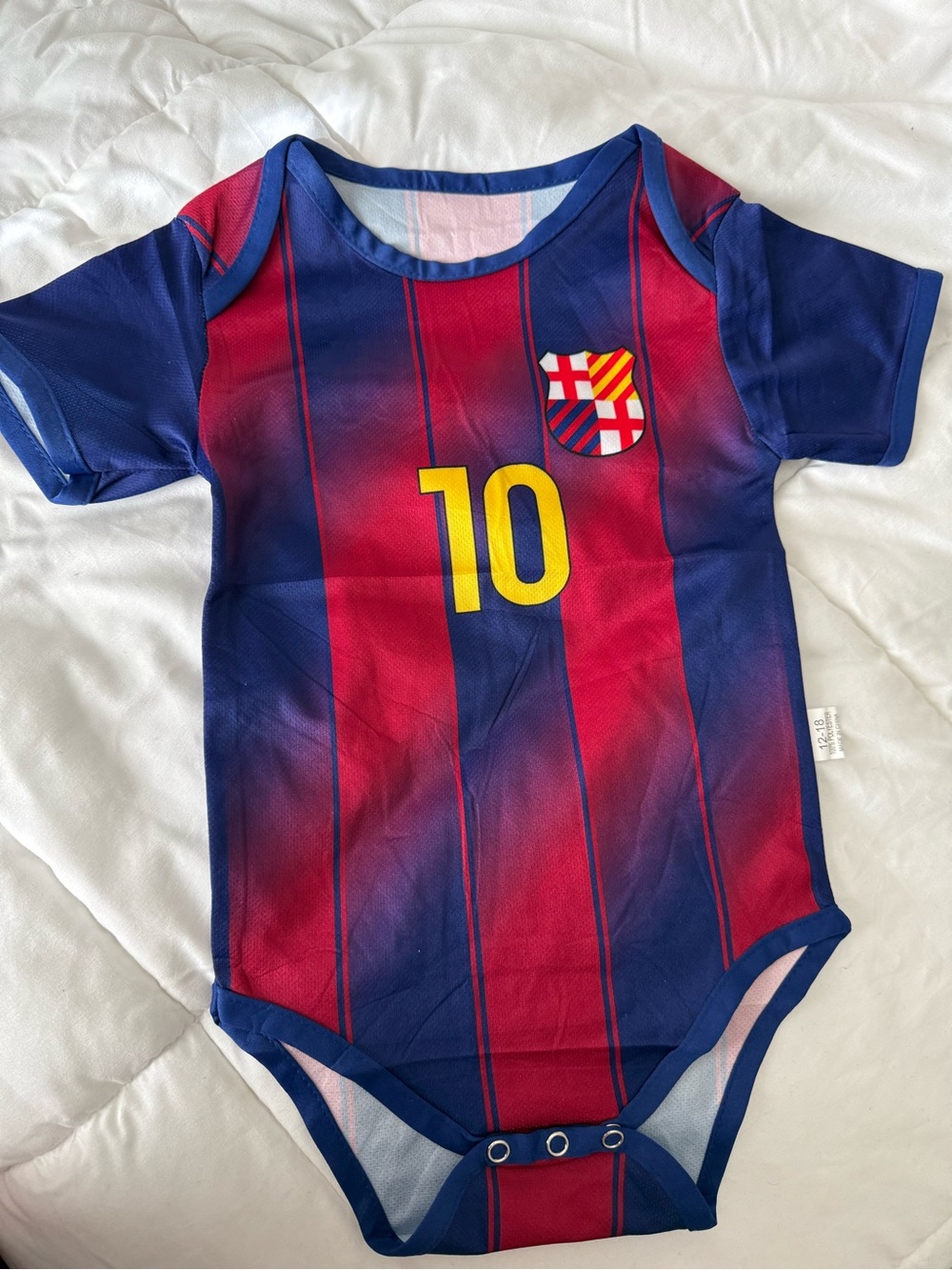 Barcelona Messi soccer onesie